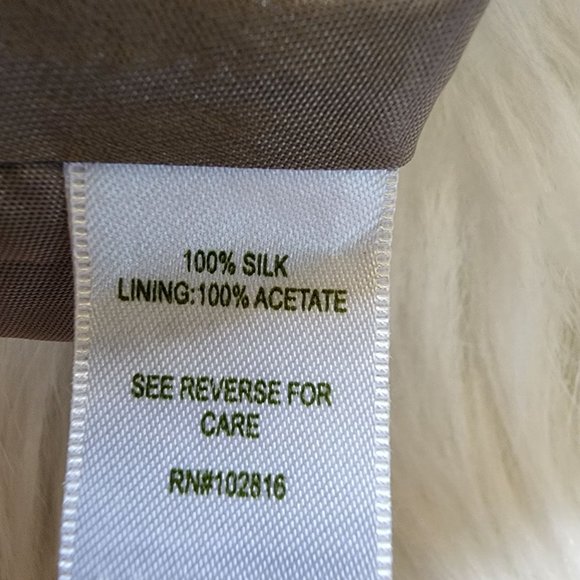 Garnet Hill 100% silk gray ruffle detailed skirt Woman's size 14 - Picture 4 of 8